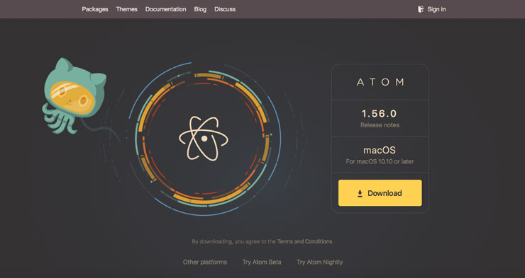 illustration atom concepteur logiciel web site design