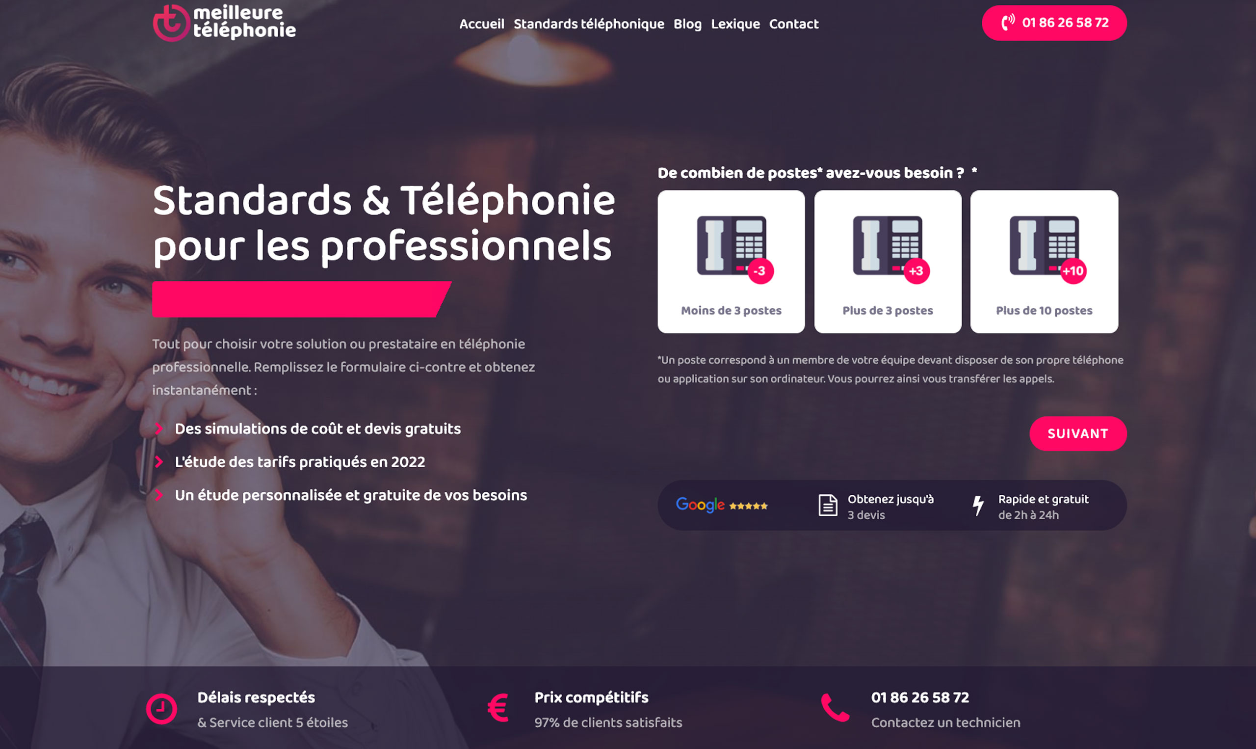 realisation site meilleure telephonie